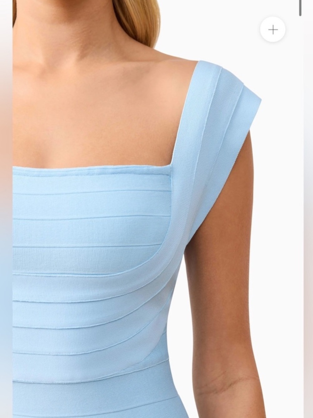 elliatt fiona blue fitted bodycon bandage knit maxi gown dress size medium NEW - Picture 7 of 17